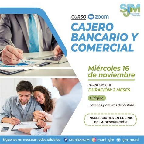 Curso Cajero bancario y comercial Campañas Municipalidad Distrital