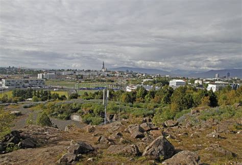 The Summer Cityscape of Icelandic City Reykjavik Stock Photo - Image of ...