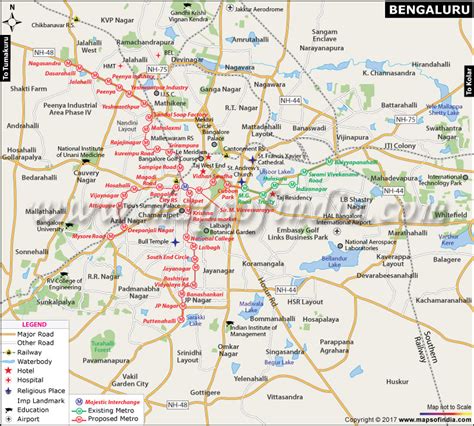 Bengaluru city map travel information and facts – Artofit