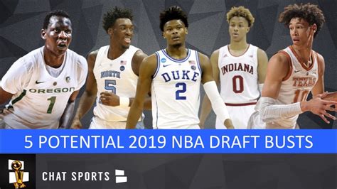 5 2019 Nba Draft Lottery Picks Destined To Be Busts Youtube