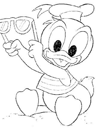 Donald Duck Halloween Coloring Pages