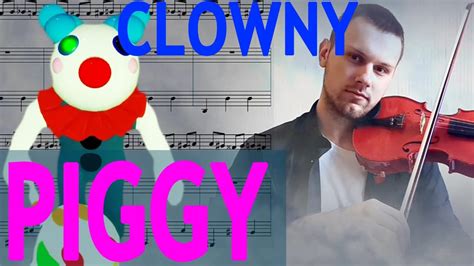 Piggy ROBLOX Clowny Theme Soundtrack Music Song On Violin Piano