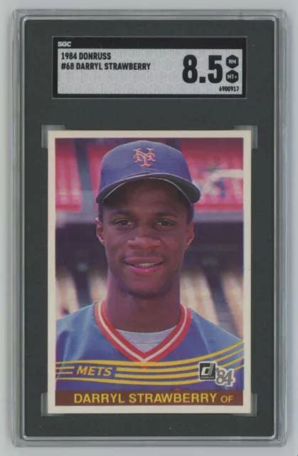 Donruss Darryl Strawberry Rookie Sgc New York Mets C