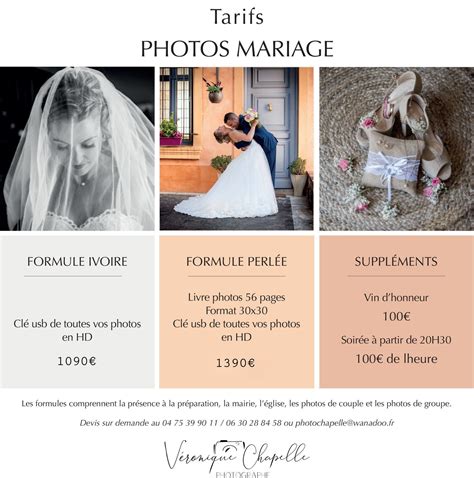 tarifs Photographe professionnelle à Aubenas