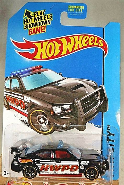 2014 Hot Wheels 48 HW City HW Rescue DODGE CHARGER DRIFT Black Variant WBlkOH5s Contemporary