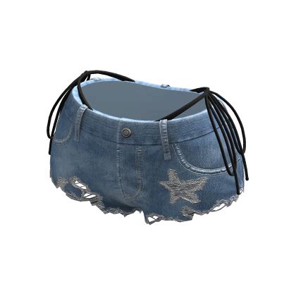 Y K Ripped Light Denim Shorts W Black Bikini Roblox