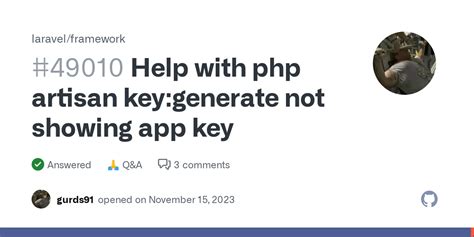 Help With Php Artisan Key Generate Not Showing App Key Laravel