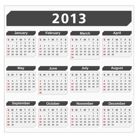 Éléments De Conception Créatifs 2013 Calendriers Vector Set 14 Eps