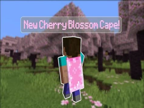 Minecraft Guide to Get New Cherry Blossom Cape