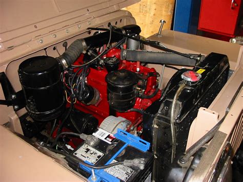 Willys Jeep Engine Compartment