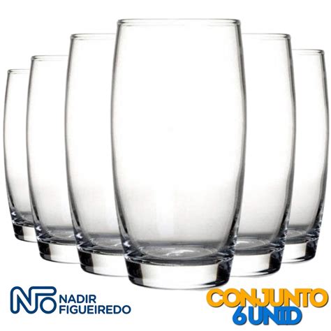 Jogo De Copos De Vidro Unidades Copo Oca Long Drink Nadir Ml