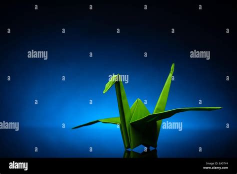 origami paper crane stock photo alamy