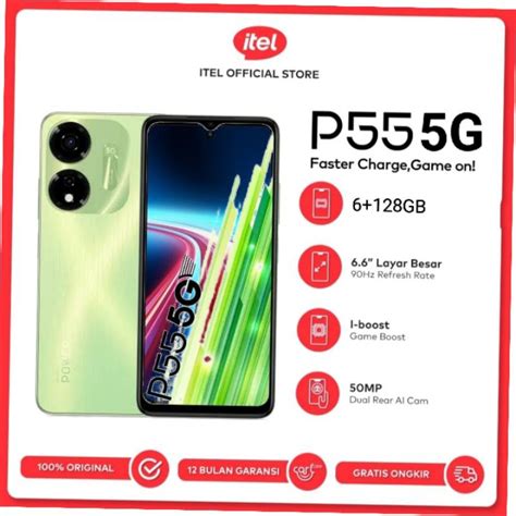 Jual ITEL P55 5G RAM 6GB MEMORY 128GB 6 128GB Garansi Resmi 1 Tahun