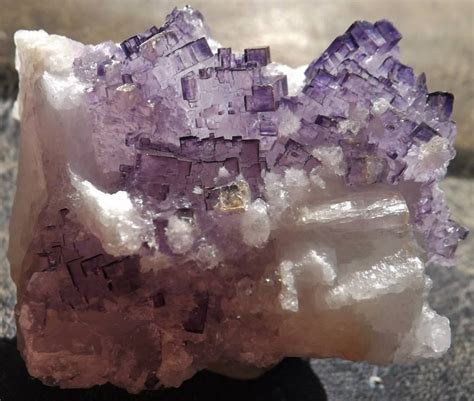 Rare Fluorite On Celestite Crystal Combo