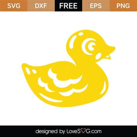 Free Rubber Duck Svg Cut File