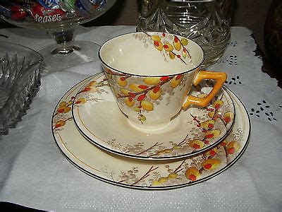 Vintage Crown Ducal Pussy Willow TRIO Antique Price Guide Details Page