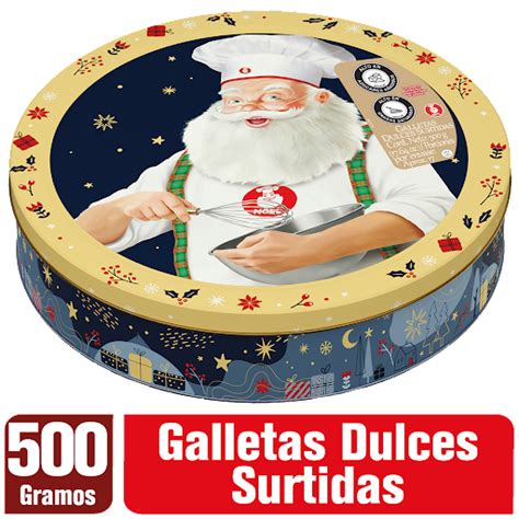 Galletas Navidad Noel Sabor A Vainilla Cofre X 500 Gr Undefined