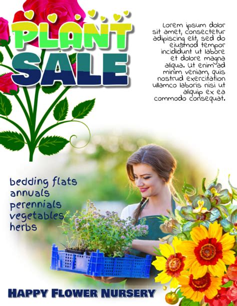 Plant Sale Flyer Template Postermywall