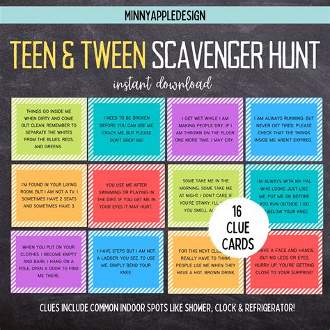 Indoor Scavenger Hunt For Teens Artofit