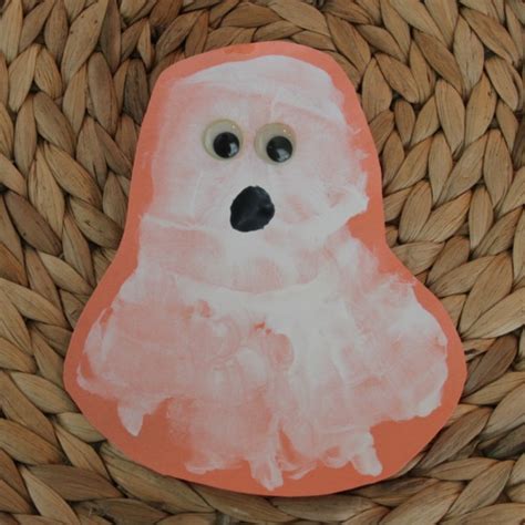 Ghost Handprint Craft for Kids