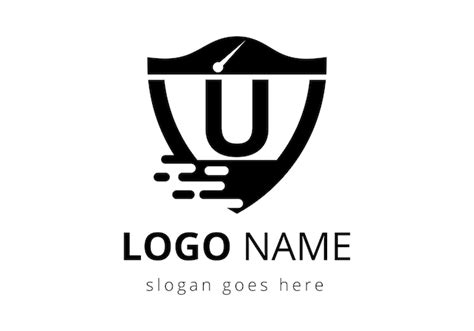 Premium Vector Initial U Monogram Alphabet With Speed Logo Design