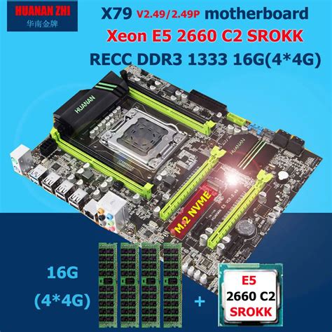 HUANAN ZHI X79 Motherboard With PCI E NVME SSD M 2 Port CPU Intel Xeon