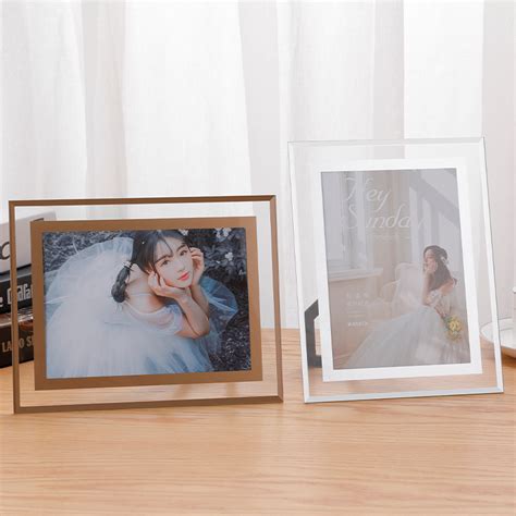 4r6ra4 Size Photo Frame Glass Picture Frame Simple Personalization Wall Decoration Shopee