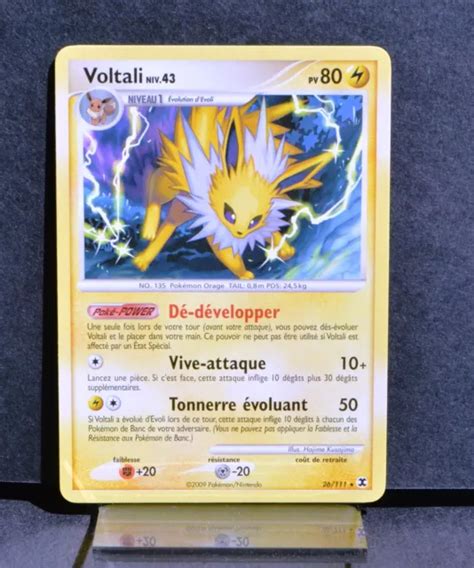 CARTE POKÉMON 26 111 Voltali 80 PV Platine Rivaux Émergeants NEUF FR