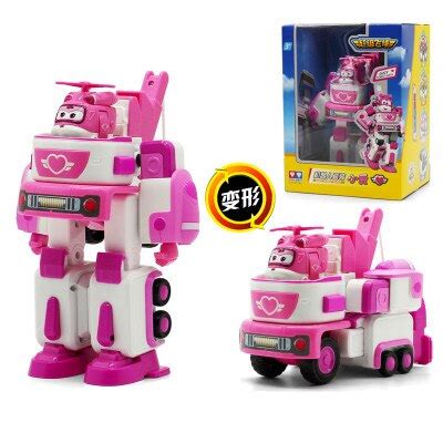 DIZZY Super wings Deformation Armor Super wings Rescue Robot Action Figures Toys Transformation ...