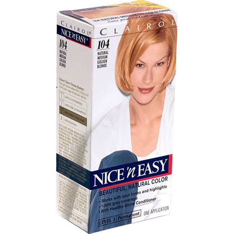 Clairol Nice N Easy Haircolor Natural Medium Golden Blonde 104 Stuffing Foodtown