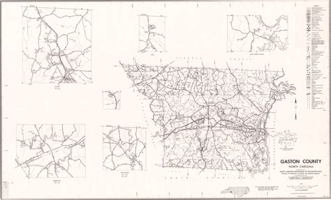 1980 Road Map of Gaston County, North Carolina