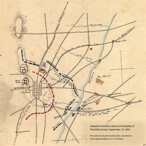 Jedediah Hotchkiss Maps Of The Shenandoah Valley Cedar Creek And Belle Grove National Historical