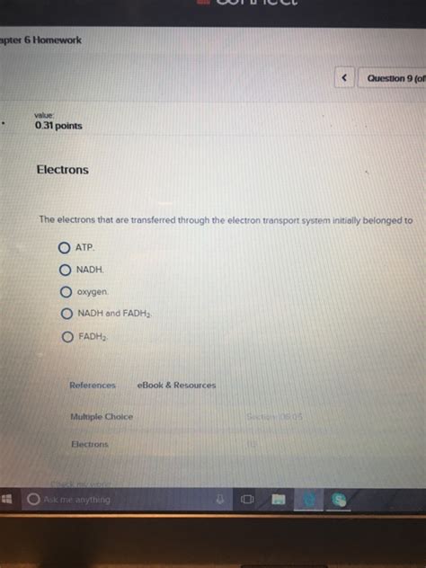 Solved the electrons that are transferred through the | Chegg.com 