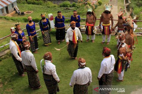 Atraksi Tarian Perang Khas Masyarakat Manggarai ANTARA News