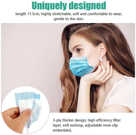 Pack Surgical Disposable Face Masks With Elastic Ear Loop Ply