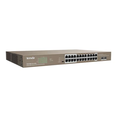 Tenda TEG1126P 24 410W 24 Port Gigabit Ethernet Switch With 24 Port PoE