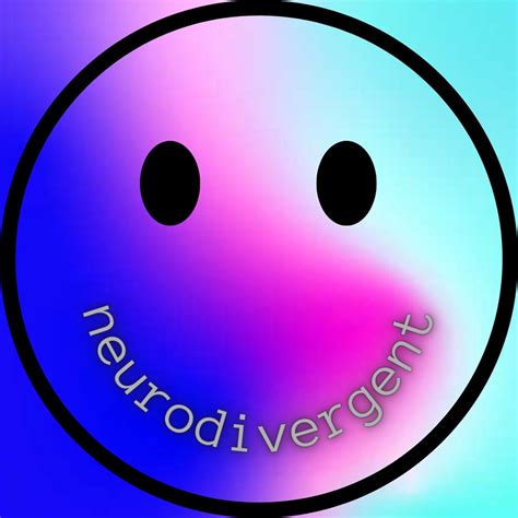 Neurodivergent Smiley Face Sticker Etsy