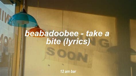 Beabadoobee Take A Bite Lyrics Youtube