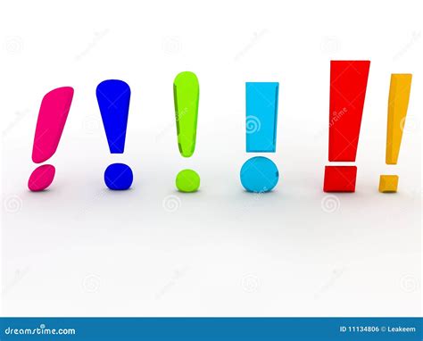 Exclamation Marks Royalty Free Stock Image Image 11134806