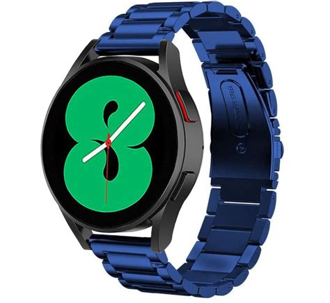 Samsung Galaxy Watch 4 Stahlarmband Blau Smartwatcharmbaender De