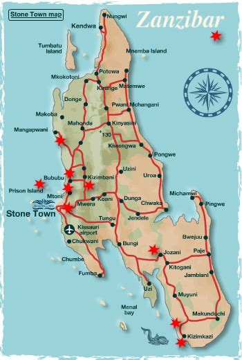 Visit Stonetown Town Map Dream Honeymoon Zanzibar