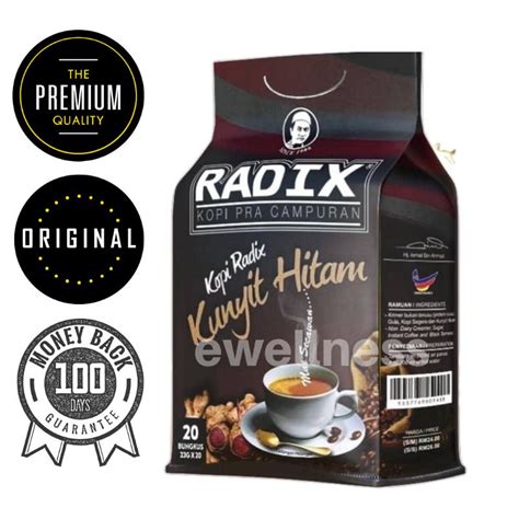 Radix Kopi Kunyit Hitam Sachets Shopee Malaysia