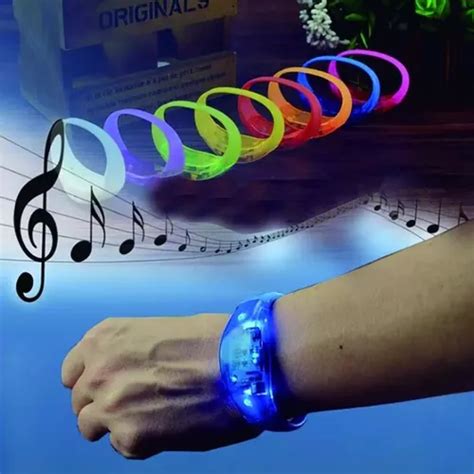 Pulseiras De Led Pisca Conforme Batida Musica Coldplay