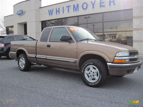 2003 Sandalwood Metallic Chevrolet S10 Ls Extended Cab 4x4 46345077 Photo 6