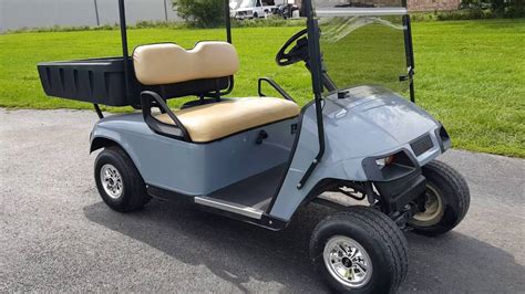 Ez Go TXT Gas Golf Cart With Rear Utility Bed For Sale YouTube