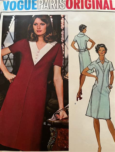 1970s Vogue Paris Original Molyneux Circa 1974 Pattern Is Etsy