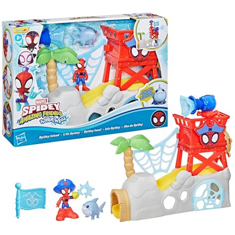 Spidey Brinquedos - Brinquedo Spidey & Seus Amigos Espetaculares Marvel Playset Ilha do ...