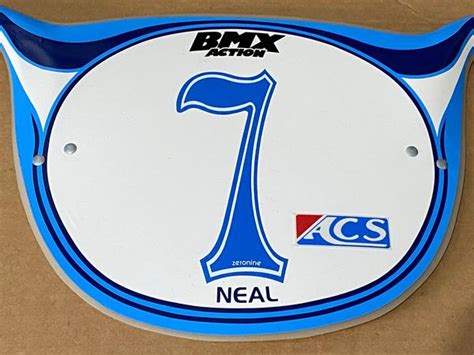 For Sale Neal Enterprises Vintage Bmx Plate Gt00218