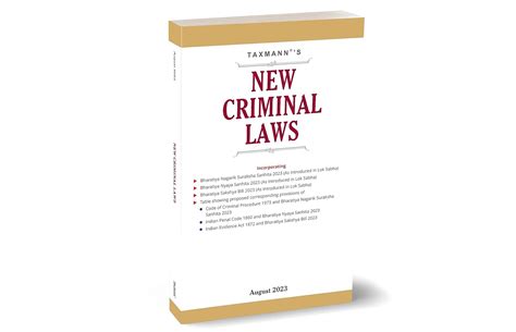 Buy Taxmanns New Criminal Laws Complete Coverage Of The New Criminal