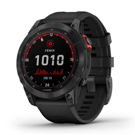 Buy Garmin Fenix 7 Solar Edition Slate Gray With Black Band 47 MM Watch